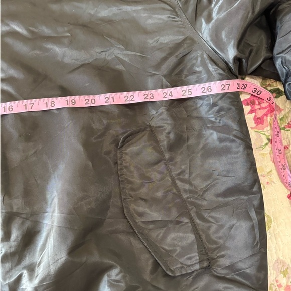 Vintage Y2K South Pole Men’s Reversible Puffer Bomber Jacket Coat Black Grey XXL - Picture 6 of 9